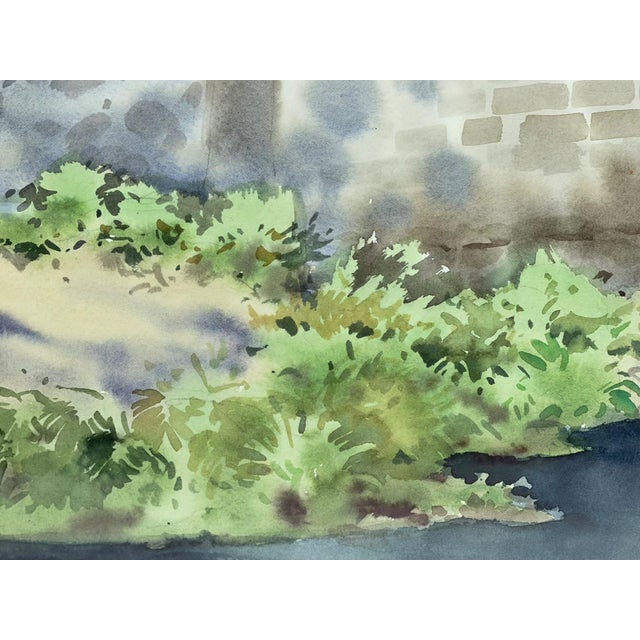 Luis Amendolla (Mexican 1939-2000) Watercolor Village Landscape, Signed For Sale - Image 11 of 18