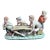 Capodimonte Large Porcelain Cheaters Boys Playing Cards Signed Pucci Figurine For Sale