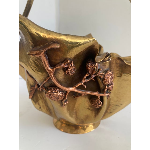 Bronze French Early 20th Century Art Nouveau Gilt Bronze Chinoiserie Centerpiece For Sale - Image 8 of 11