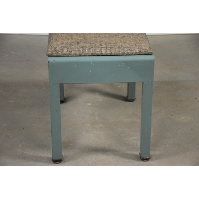 Art Deco 1930s Norman Bel Geddes for Simmons Steel Bench For Sale - Image 3 of 8