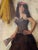 This is an oil on canvas painting. It is titled “Spanish Dancer” by Samuel Edmund Oppenheim. It depicts a gorgeous Spanish...
