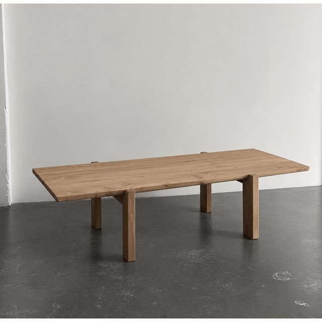 Large Brutalist Elm Dining Table by Luigi Gorgoni, 1970s For Sale - Image 11 of 11