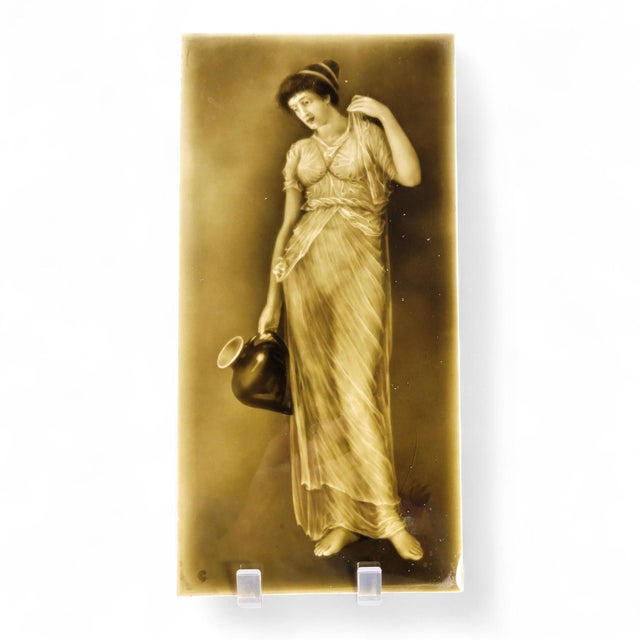 Victorian Figural Tile by Sherwin & Cotton, 1890 For Sale - Image 3 of 11