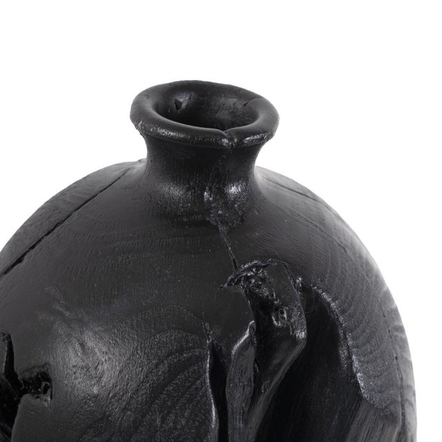 2020s Haru Tall Vase in Black For Sale - Image 5 of 10
