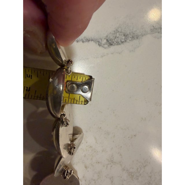 Olde Mexico 925 Modernist Sterling Necklace With Brass Accents For Sale - Image 12 of 15