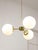 Mid-Century Modern Italian Pendant Light in Brass and Opaline Glass, 1960s For Sale - Image 15 of 15