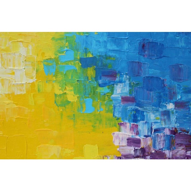 This is a unique original oil painting on canvas in a fantasy abstract style by Serg Graff Titled "Galactic Solar Rays"....