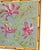 Boho Chic Original Clematis Garden Painting in Gold Bamboo Frame, Oil on Canvas Board, 14" X 18" by Tatiana Duperault For Sale - Image 3 of 5