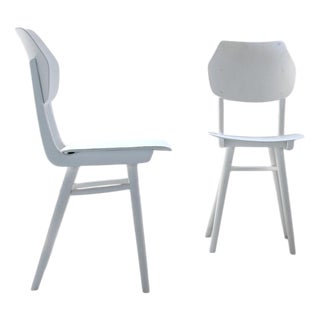 White Chairs from Ton, 1960s, Set of 2 For Sale