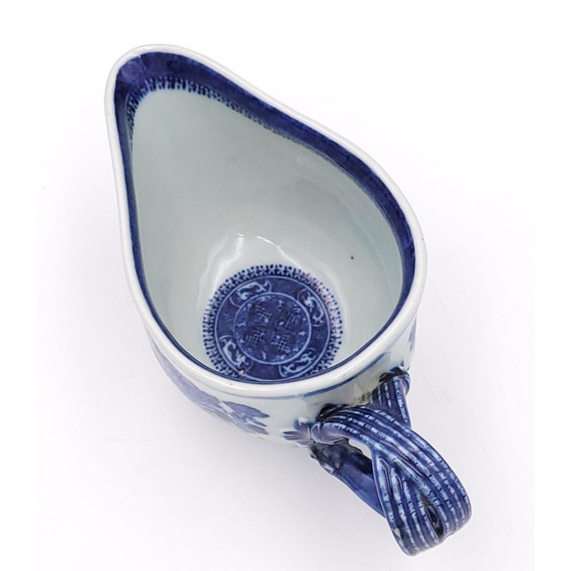 Blue Early 19th Century Chinese Export Blue Fitzhugh Sauce Boat For Sale - Image 8 of 8