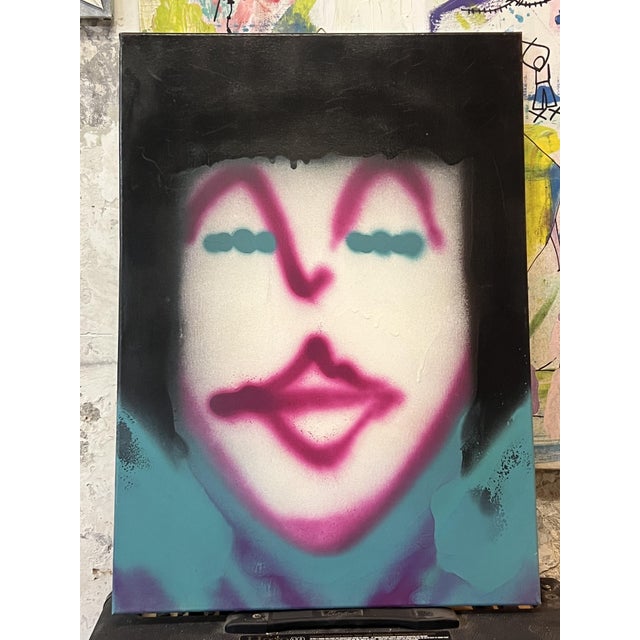 ArpVerdeacqua, Italian Fashionist Face, Canvas For Sale - Image 6 of 6