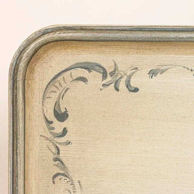 Antique Swedish Side Table Tea Table With Painted Finish For Sale - Image 12 of 13