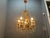 Italian Florentine Tole Chandelier, Italy, 1950s For Sale - Image 10 of 12
