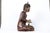 Antique Painted and Gilt Carved Seated Buddha Sculpture For Sale - Image 4 of 10