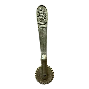 Vintage Brass Pastry Cutter Wheel, Made in Italy