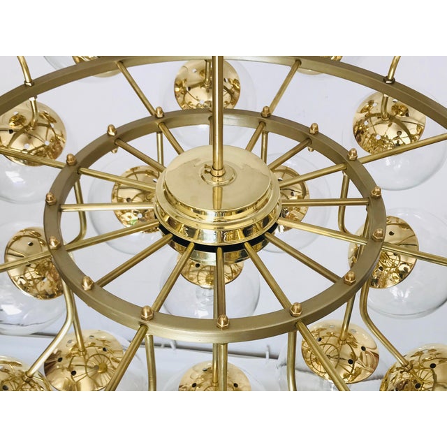 Large Hotel Chandelier from Kamenický Šenov, 1980s For Sale - Image 16 of 18
