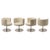 Cidonio Swivel Chairs in Leather and Metal by Antonio Astori for Chide, 1970s, Set of 4 For Sale - Image 9 of 9