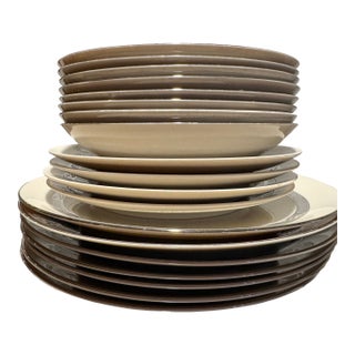 Vintage Flintridge Bridal Wreath (Coupe) Service for 4 + Extra Pieces China Set - 19 pcs For Sale