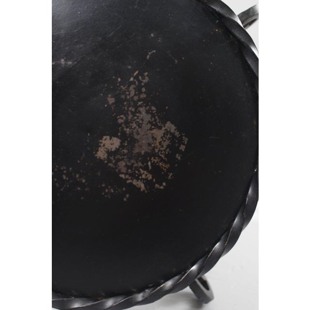 French Wrought Iron Gueridon Column Table by Gilbert Poillerat, 1930s For Sale - Image 16 of 17