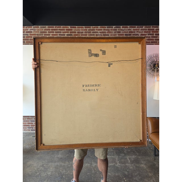 1950s Bold Abstract by Fredric Karoly For Sale - Image 6 of 11