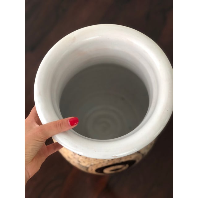 Mid-Century Modern Ceramic Vase from Giuseppe Mazzotti For Sale - Image 3 of 6