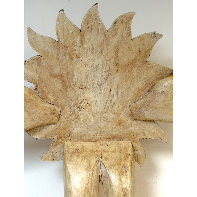 Sergio Bustamante Monumental Carved Sun Sculpture, Mexico, Circa 1980s For Sale - Image 15 of 16