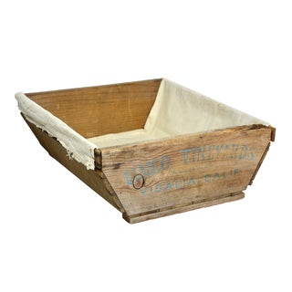Rustic Wooden Vineyard Gathering Basket For Sale