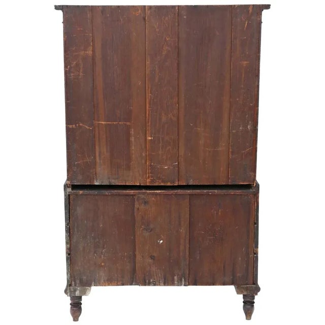 Antique Mahogany Housekeepers Cabinet with Secretaire, 1800 For Sale - Image 9 of 10