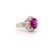 4.41 Carat Vivid Purplish Red Ruby Diamond Platinum Ring, Aigs Certified, Size 5.75 For Sale - Image 4 of 7