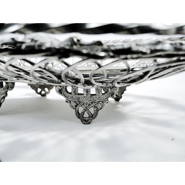 Art Nouveau Fruit Basket from Norblin & Co, Poland, 1900s For Sale - Image 13 of 15