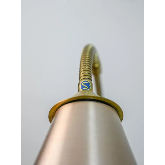 Scandinavian Metal Wall Light, 1950s For Sale - Image 6 of 7