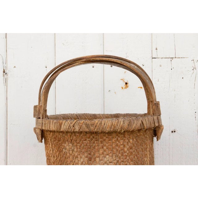 19th Century Country Woven Fruit Basket For Sale - Image 5 of 11