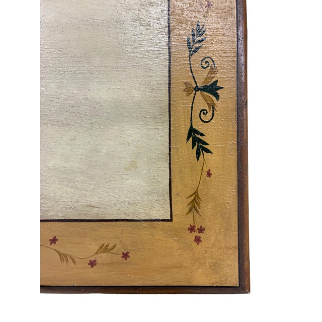Vintage Hand-Painted Neoclassical Floral Urn Two-Drawer Accent Chest For Sale - Image 11 of 12