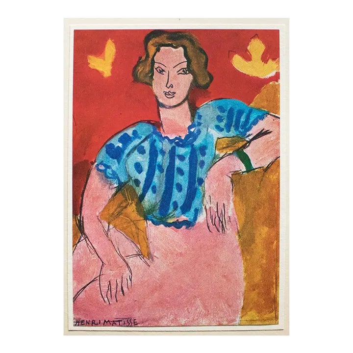 Henri Matisse、JEUNE FEMME、海外版超希少レゾネ、新品額付 1940s After Henri Matisse, 