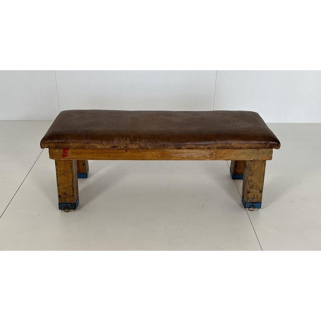 Vintage Gymnastic Bench, 1940s For Sale - Image 10 of 10