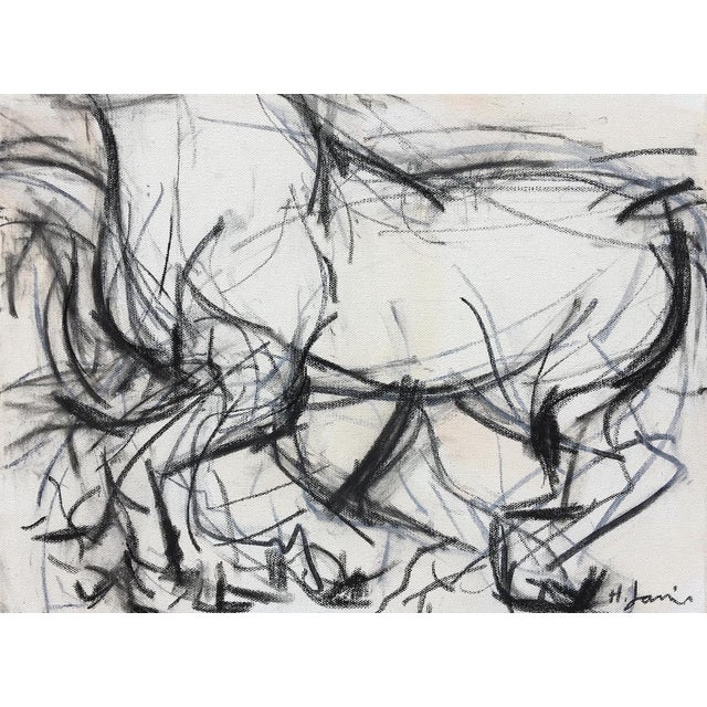 Movement III Painting Charcoal on Canvas Chairish