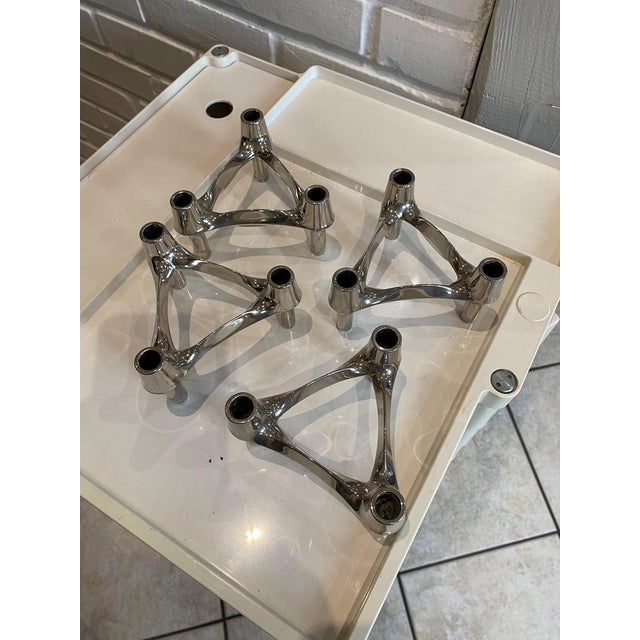 Modular Candleholders from BMF Nagel, 1970s, Set of 4 For Sale - Image 3 of 17