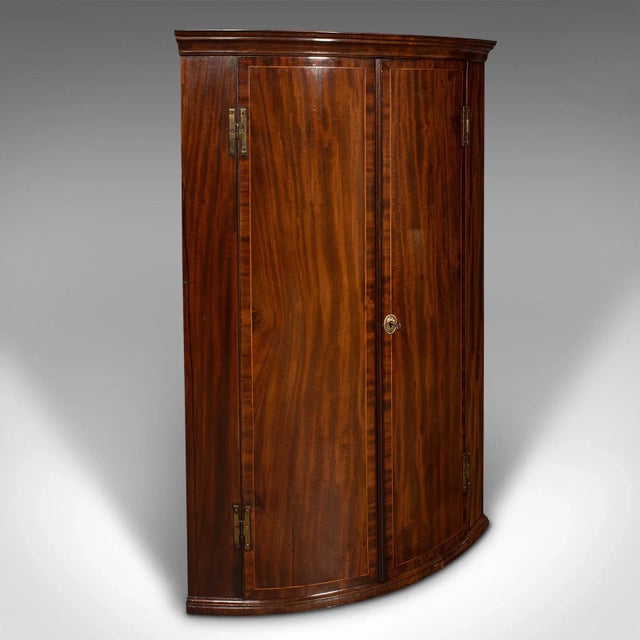 1780s Antique Georgian English Corner Cabinet For Sale - Image 11 of 11