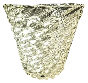 Optical Glass Vase by Flavio Poli for Seguso Vetri Darte, 1940s
