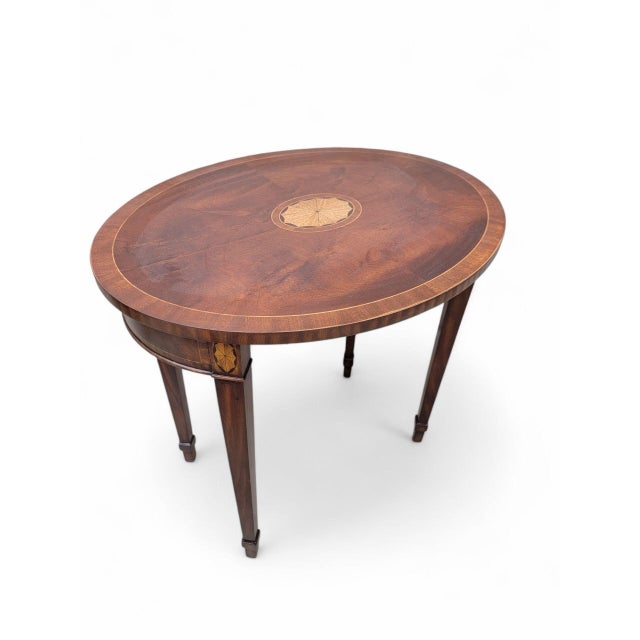 Vintage Regency Style Inlaid Nesting Tables by Maitland Smith For Sale - Image 10 of 12