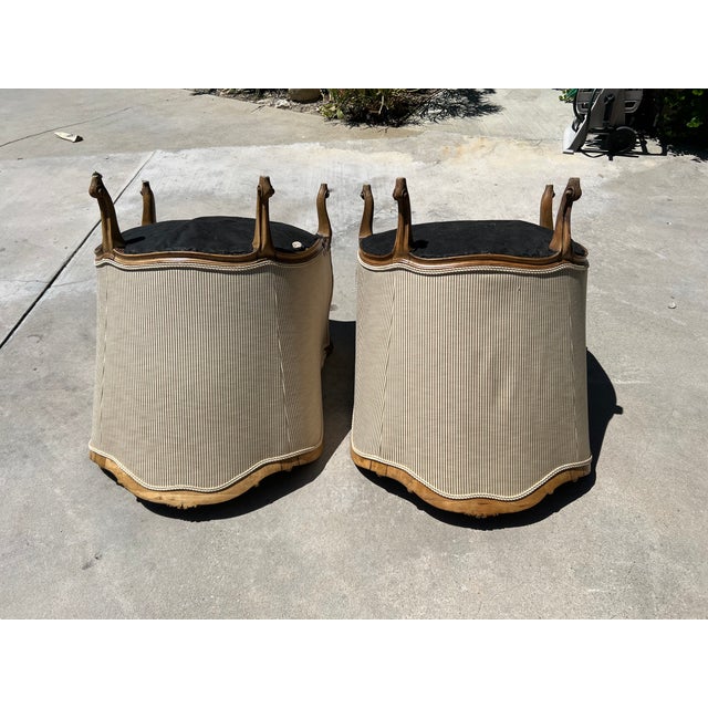 Early 20th Century Early 20th Century Antique French Bergere Chairs for Sale - Set of 2 For Sale - Image 5 of 6