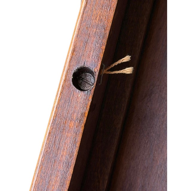 Vintage Neoclassical Mahogany Side Table | Louis XVI Revival Accent Table | Carved Rosettes & Fluted Legs | Circa 1930s–1950s For Sale - Image 13 of 13