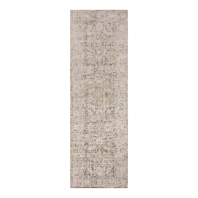 Amber Lewis x Loloi Alie Gold / Beige 2'-7" x 12'-0" Runner Rug For Sale