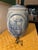 Antique Blue Salt Glazed Stoneware Water Crock With Scene For Sale - Image 4 of 11