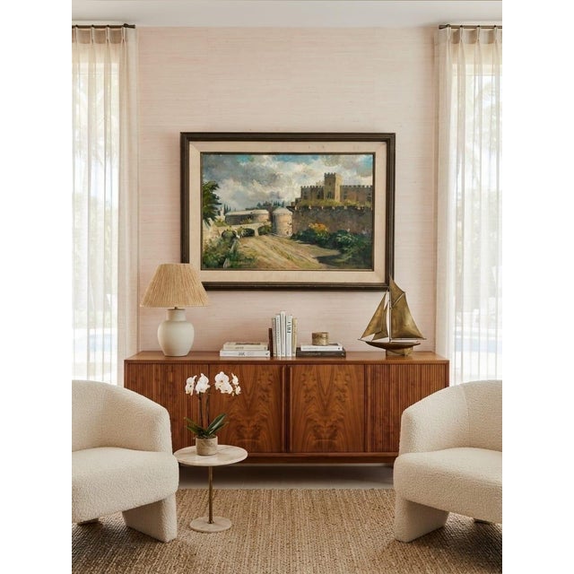 1960s Painting - Oil on Canvas Fortress Landscape by A. Karasylionis For Sale - Image 9 of 12
