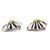 Silver Georg Jensen Lene Munthe Sterling Silver & 18k Yellow Gold #400 Clip-On Earrings For Sale - Image 8 of 12