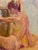 Oil Painting of a Naked Woman in a Mirror France 1960 For Sale - Image 4 of 8