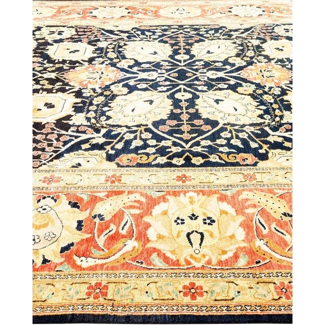 Solo Rugs Eclectic, One-of-a-Kind Hand-Knotted Area Rug in Black, 8' 10" x 11' 10" For Sale - Image 4 of 8