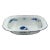 Vintage Limoges Ceralene Oval Vegetable Bowl – Blue Carnation Imari-Style – Raynaud France For Sale