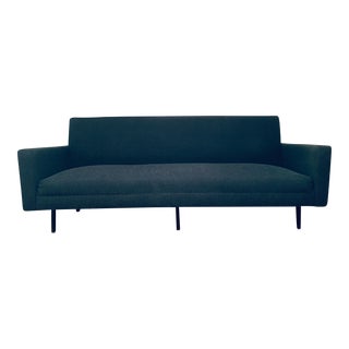 1950s Florence Knoll 3 Seat Sofa Green Mid Century Modern For Sale